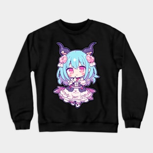 Cute chibi demon Crewneck Sweatshirt